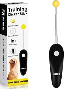 Dog Training Clicker with Target Stick – Portable & Retractable Trainer with Com - Picture 1 of 12