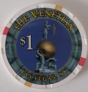 $1 Venetian Las Vegas Casino Chip Excellent Condition Original 1999 design - Picture 1 of 2