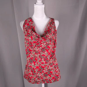Women Top 2 Zebra Print Shell Tank Sleeveless Animal Print Safari Blouse NEW - Picture 1 of 8