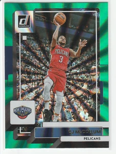 C.J. McCollum 2022-23 Panini Donruss #161 Holo láser verde New Orleans Pelicans - Imagen 1 de 2