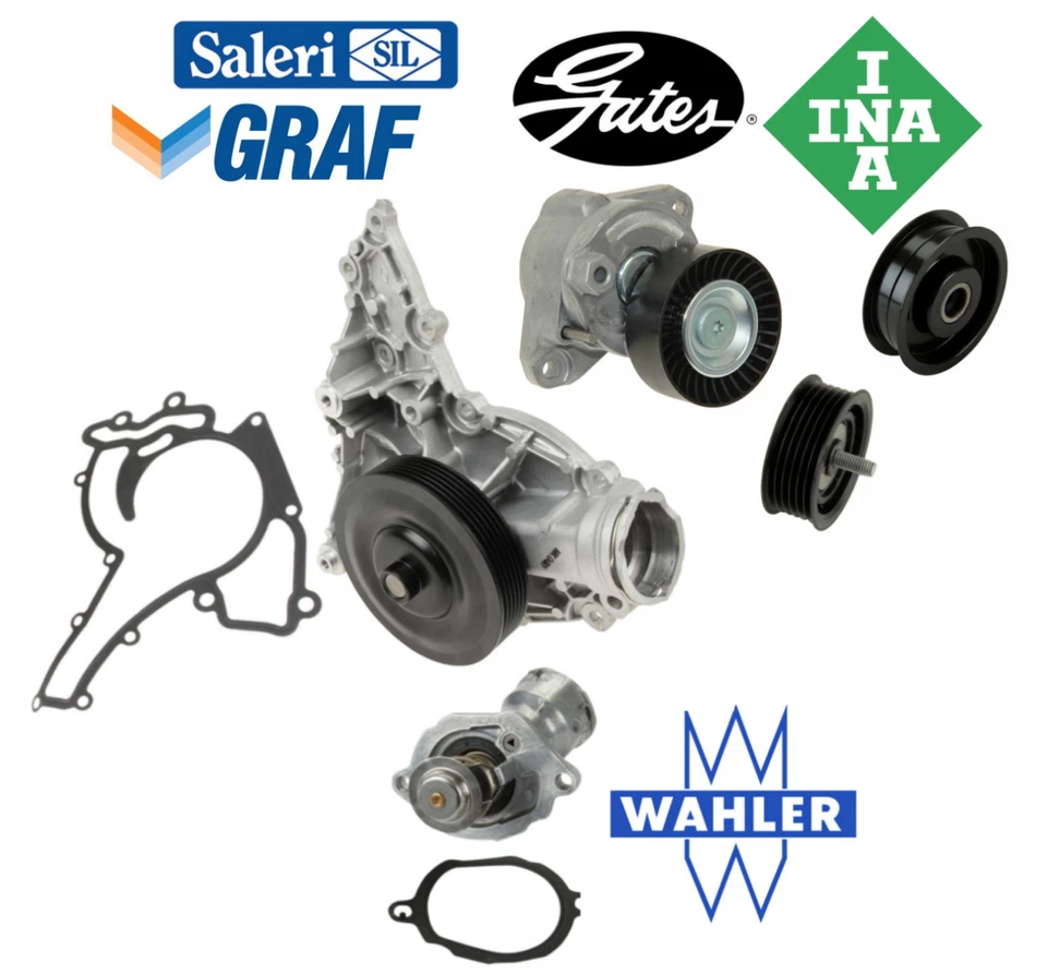 Bomba de agua OEM termostato tensor polea loca para Mercedes C CLK E GLK ML SLK Foto 1 de 1