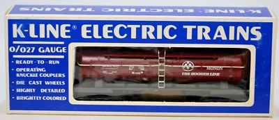 K-Line O O27 Gauge BROWN PLASTIC/DIECAST MONON TANK CAR K- 5410 In Box - Image 1 of 4