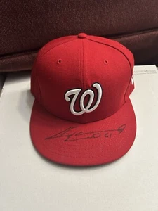 Liván Hernández Autographed Washington Nationals New Era 7 3/8 Fitted Hat JSA - Picture 1 of 4