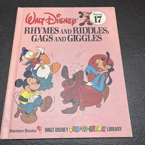 Walt Disney RHYMES AND RIDDLES GAGS AND GIGGLES VOL 17  Vintage 1983 Book - Picture 1 of 3