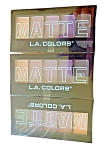 3X L.A. COLORS 5 Color Matte Eyeshadow Palette, Purple Cashmere CEM473 - Picture 1 of 2