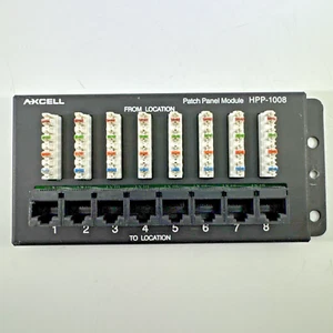 Axcell HPP-1008 8 Port Patch Panel Module - Picture 1 of 7