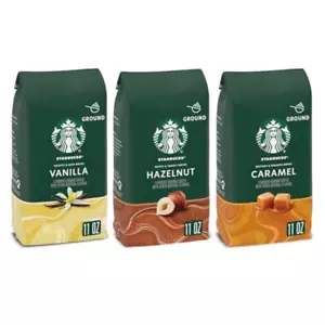 Flavored Ground Coffee, Variety Pack, Naturally Flavored, 3 Bags (11 Oz Each) - Picture 1 of 12