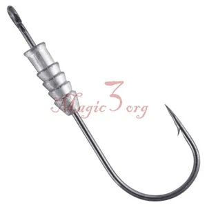 20 Stück Angeln Gewichtete Haken Unkrautlos Blei Swimbait Köder Jigkopf #2/0-#6/0 - Bild 1 von 15