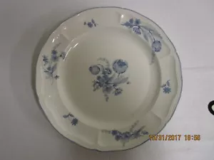 "Plato redondo de gres azul jardín azul de ladrillo 11 7/8" - Imagen 1 de 3