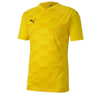 Puma TeamFINAL 21 Graphic Jersey shortsleeve Men Sport T-Shirt yellow 704150 07 - Picture 1 of 10