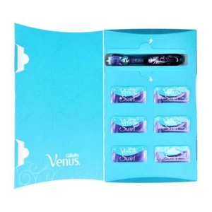 Gillette Venus Deluxe Smooth Swirl Rasierer Damen + 6 Rasierklingen (6,50€/1Stk) - Bild 1 von 8