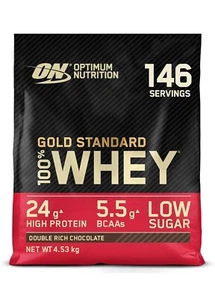 OPTIMUM NUTRITION 100% Gold Standard Whey Protein Double Rich Chocolate 10 lbs - Picture 1 of 6