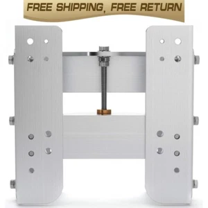 Adjustable Jack Plate 4'' Outboard Boat Aluminum NEW Factory Style Silver - Foto 1 di 9