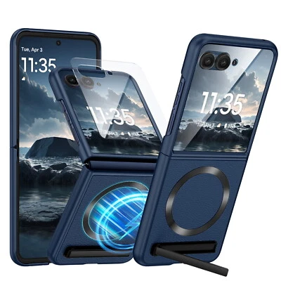 BENTOBEN For Motorola Moto Razr+ 2024/Razr 50 Ultra Case with Kickstand Shockproof Cover