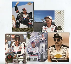 Lote de 5 tarjetas coleccionables Dale Earnhardt Sr. HOF NASCAR CARRERAS DE AUTOS DE CARRERAS (LOTE 63) - Imagen 1 de 1