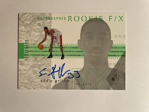 2001-02 SP Authentic Auto Rookie F/X 0884/1525 Eddie Griffin #130 Rookie Auto RC - Foto 1 di 1