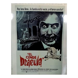 El Conde Dracula (1970) 7.5”x11" Laminated Mini Movie Poster Print - Picture 1 of 1