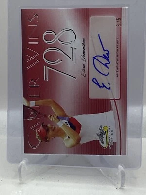 2017 Leaf Signature Series Tennis Career Wins Auto Red /5 Elena Dementieva - Image 1 of 2