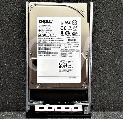 ST9146802SS CM318 Dell SAVVIO 146GB 10K RPM 3Gbps 2.5" SAS Hard Drive W/Caddy - Image 1 of 2