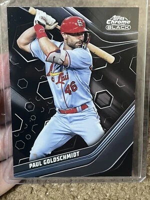 2023 Topps Chrome Black Paul Goldschmidt - St. Louis Cardinals #4 - Image 1 of 2
