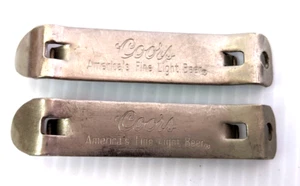 Vintage COORS Bottle Can Opener Classic Church key Lot of 2 USED - Picture 1 of 8