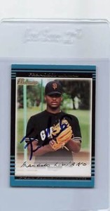 2002 Bowman #182 Francisco Liriano Giants Signed Auto *G8170