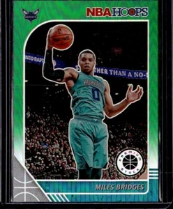 2019-20 NBA Hoops Premium Stock Green Prizm #20 - Miles Bridges - Picture 1 of 2