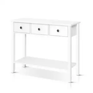 Hallway Console Table Hall Side Entry 2/3 Drawers Display White Desk Furniture - Picture 1 of 18