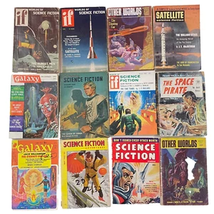 11 vintage SCIENCE FICTION Digest Magazine lot Philip K. Dick Jack Vance GALAXY - Picture 1 of 24
