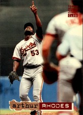 1994 Stadium Club Baltimore Orioles Baseball Card #129 Arthur Rhodes