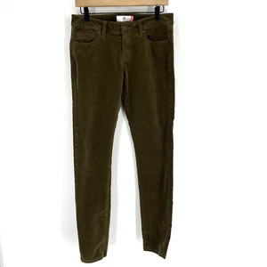 Cabi Pants Size 6 Moss Olive Green Skinny Cord Pinwale Stretch Style 3567 Jeans - Picture 1 of 7