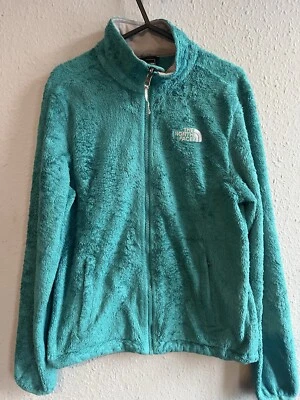 The North Face Green Teddy Sherpa Fleece Full Zip Women’s Small Good Condition. - Image 1 of 4
