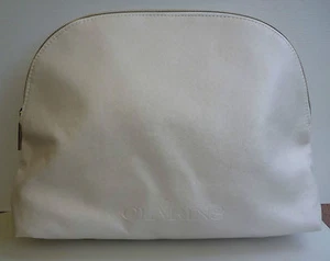CLARINS Cream White Makeup Cosmetics Bag, Large Size, Brand NEW! - Picture 1 of 6