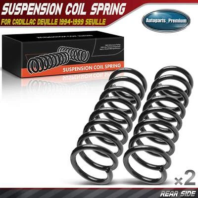 2Pcs Rear Coil Springs for Cadillac DeVille 1994-1999 Seville Eldorado Allante - Image 1 of 4