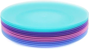 KOXIN-KARLU 10-inch Plastic Dinner Plates Reusable Plates Picnic Plates | Set of - Picture 1 of 7