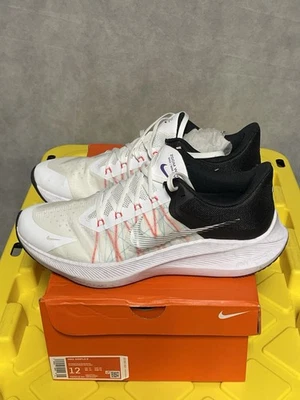 Nike Winflo 8 Shoes Men 12 White Metallic Silver Black Gym CW3419-101 Sneakers - Image 1 of 4