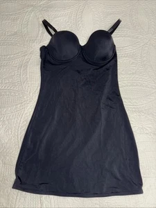 Nuovo senza etichette ~ Reggiseno nero convertibile slip incorporato push-up antistatico modellante taglia XL - Foto 1 di 6