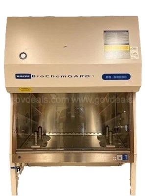 2020 Baker BCG 401 BioChemGARD Biological Safety Cabinet + Manual Damper 4’ Hood - Image 1 of 4