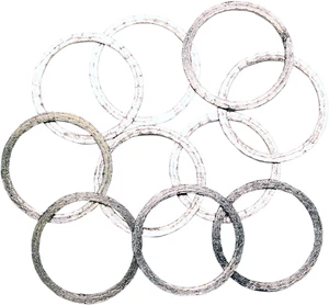 COMETIC - C9719 - Exhaust Gaskets for Harley-Davidson 1200 Custom EFI XLC Roadst - Picture 1 of 1