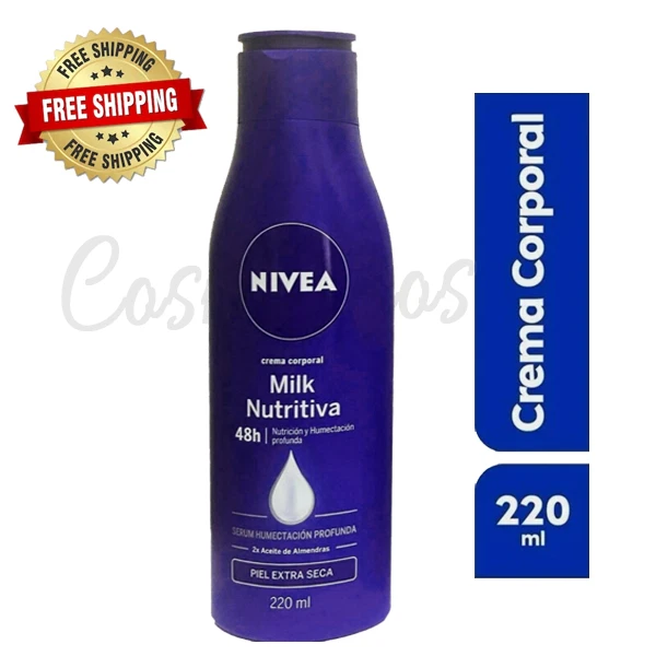 NIVEA CREMA / MILK NUTRITIVA "PIEL EXTRA SECA"  / BODY EXTRA DRY SKIN,  220 mL - Image 1 of 1