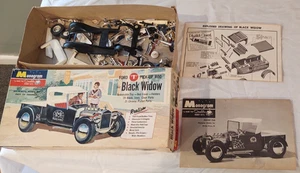 original 1960 Monogram PC60-149 BLACK WIDOW "T" Box, Anleitung einige Teile - Bild 1 von 8