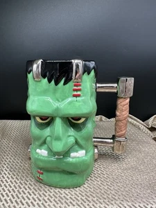 180 Grad Frankenstein Stein TASSE nicht mehr produziert 2008 Halloween 6,5" hoch - Bild 1 von 6
