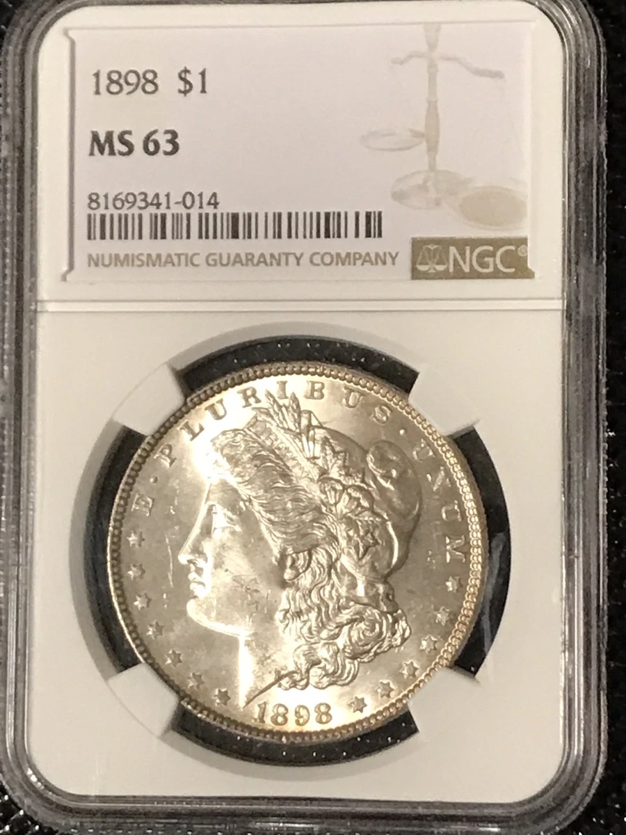 MS 63 Graded 1898 Year Morgan US Dollars (1878-1921) for sale | eBay