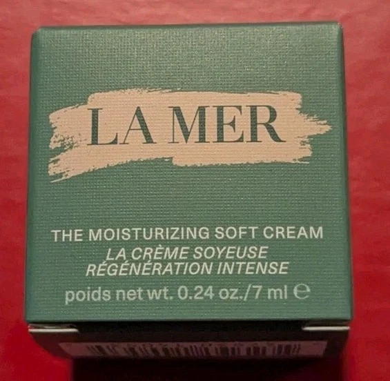 Crema facial suave hidratante La Mer nueva en caja 0,24 oz/7 ml tamaño de viaje maceta  Foto 1 de 1