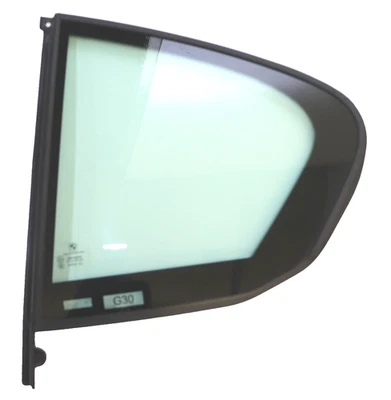 Original BMW G30 LCI 530d 7381347 Seitenscheibe grün fest Tür Hinten Links - Image 1 of 4