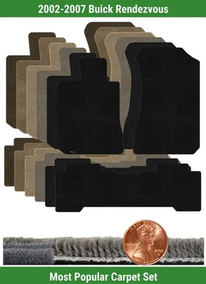 Conjunto de tapete personalizado Ultimat para 2002-2007 Buick Rendezvous (3 peças) #222 - Imagem 1 de 4