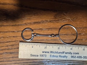 SILBER DOLLAR Münzeinfassung Halter versilbert passt Morgan, Peace, IKE mit Schlüsselanhänger - Bild 1 von 3