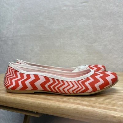 Pisos de ballet Missoni Orphan Aid África rojo y rosa patrón Chevron talla 38 de la UE Foto 1 de 4