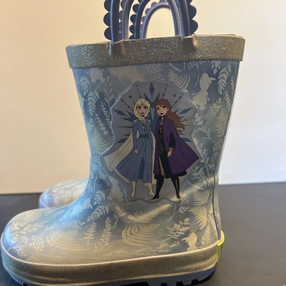 Bota de lluvia/nieve FROZEN WESTERN CHIEF Disney forrada de piel sintética talla 9/10 Foto 1 de 1