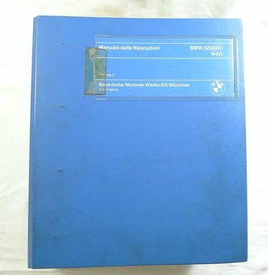 AUTO D'EPOCA BMW 320 323  MANUALE  RIPARAZIONI OFFICINA AUTOMOBILE ITALIANO 1978 - Immagine 1 di 4